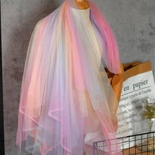 5 Yards Soft Ombre Tulle Net lace Fabric Colorful Tulle For DIY Sewing crafts Lyrical Dance Evening Dress Birthday Party Dress 2024 - buy cheap