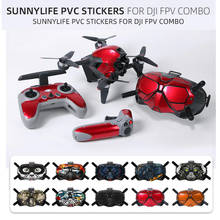 Pegatinas de PVC Combo FPV, gafas V2/pegatina de piel con control remoto, calcomanías decorativas para dji FPV drone, accesorios 2024 - compra barato