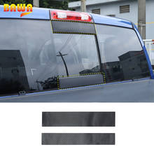 BAWA Soft carbon fiber Interior Mouldings Rear Windows Cover Decoration Sticker For Dodge RAM 1500 Year 2011+ Car Accessories 2024 - buy cheap