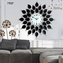 European style Tieyi wall clock creative living room clock modern simple bedroom mute quartz wall clock 2024 - buy cheap