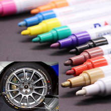 colorful Waterproof pen Car Tyre Tire Tread CD Metal Permanent Paint markers Graffiti Oily Marker Pen marcador caneta stationery 2024 - buy cheap