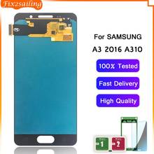 100% Tested Working AMOLED LCD Display Touch Screen Assembly For Samsung Galaxy A3 2016 A310 A310F A310H A310M A310Y 2024 - buy cheap