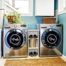 Wash Dry Washing Machine Dryer Wall Sticker  Laundry Room Closet Chores Washer Quote Wall Decal Washroom Vinyl Decor 2024 - buy cheap