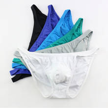 5pcs/Lot Men Sexy Briefs Bikini Breathable Soft Underwear Cucea Underpants Man Comfortable Gay Pants Cueca Male Panties HT027-1 2024 - buy cheap