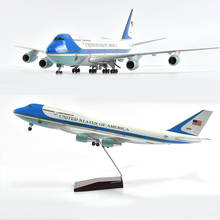 JASON TUTU 46cm UNITED STATES OF AMERICA Air Force One Boeing 747 Plane Model Airplane Model Aircraft Model 1/160 Scale Diecast 2024 - buy cheap