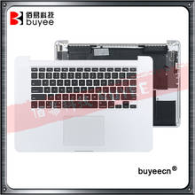 Teclado + conjunto de bateria original a1398, teclado estilo eua + mousepad + para macbook pro retina 15 "2012 a1398 capa superior substituta 2024 - compre barato
