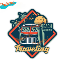 Road Trip Campervan Camper Explore Adventure Travel Car Sticker Decal for Windshield Bumper Motorcycle Helmet Decal 2024 - buy cheap