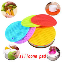 Silicone heat insulation pad honeycomb cushion round silicone table mat silicone non-slip pad 2024 - buy cheap