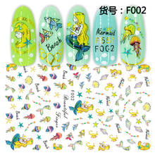2 Sheets Cute Fish Design 3D Acrylic Nail Art Stickers Nail Decorations Rhinestones Decals Beauty Tools A028 2024 - buy cheap