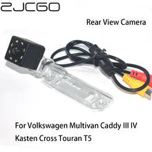 ZJCGO-cámara impermeable para aparcamiento de coche, dispositivo con vista trasera inversa, CCD, para Volkswagen Multivan Caddy III IV Kasten Cross Touran T5 2024 - compra barato