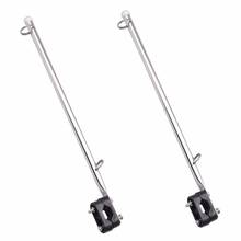 2X 14 inch Flag Pole Holder Stainless Steel 7/8 inch 1 inch Rail Mount for Boat/Yacht 2024 - buy cheap