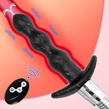 Douche Enema Cleaner Remote Control Anal Beads Vibrator Prostate Massager 10 Modes Vibrating Butt Plug Water Spraying Sex Toys 2024 - buy cheap
