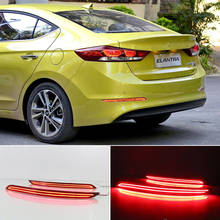 Luz led para para para-choque traseiro, 2 peças, para hyundai elantra 2016 2017 2018 2019, luz de freio de estacionamento 2024 - compre barato