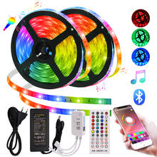 Bluetooth Music RGB 5050 Led Strip DC 12V 30Leds/m Flexible Led Tape Ribbon Diode 5m 10m IP65 Waterproof RGB Led Light Strips 2024 - buy cheap