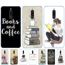 silicon case for redmi 8a 8 note 8 PRO 8T 9S cover case for xiaomi mi 10 NOTE 10 PRO MI 9 lite Books Coffee Inverted Mck Print 2024 - buy cheap