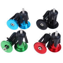 1Pair Bicycle Handlebar End Plugs Handle Bar Caps Aluminum Alloy Handle Grip Bar End Stoppers Bicycle Parts 2024 - buy cheap