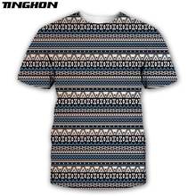 XS-7XL verão nova moda do vintage boêmio camiseta tribal totem 3d impresso das mulheres dos homens streetwear camisetas casuais 10 2024 - compre barato