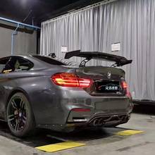 Spoiler traseiro, de fibra de carbono, personalizável, externo, estilo de carro, decoração para bmw m1, m3, m4, m5, m6, mad, gt spoiler 2024 - compre barato