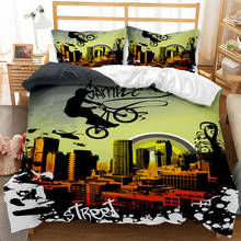 3d Lifelike Motorcycle Printing Duvet Bed Duvet Cover King Queen Comforter Set High Quality Bed Linen Queen For Boys Adults 2024 - buy cheap