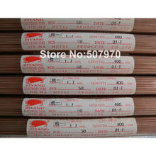 Ziyang tubo de eletrodo de cobre single hole od1.7 * 400mm para máquina de perfuração edm 2024 - compre barato