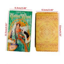 Tarot of the Golden Wheel 78 Cards Deck Tarot Board Game Family Party Oracle Dropshipping 2024 - buy cheap