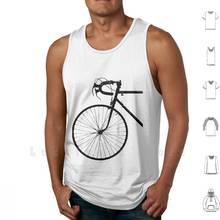 Crescent Bike Black tank tops vest 100% Cotton Bike Bicycle Fixed Gear Fixie Single Speed Crescent Hipster Stockholm Sthlm 2024 - buy cheap