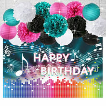 Festa de aniversário balões e fundo festa de verão banner foto cabine fotografia backdrops concerto decoração 2024 - compre barato