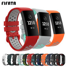 Спортивный силиконовый ремешок FIFATA для Fitbit Charge 4, браслет для смарт-часов Fitbit Charge 3/3 SE, умные аксессуары 2024 - купить недорого