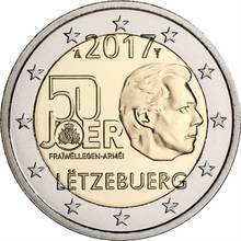 Sistema de Servicio Militar gratuito del 50 ° aniversario de Bélgica, monedas originales reales de 2 euros, monedas conmemorativas de Euro auténtico, Unc, 2017 2024 - compra barato