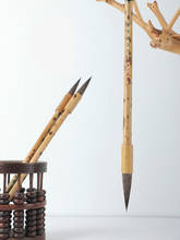 Batedor de mouse com 3 cabeças, caligrafia chinesa, ferramentas de escrita, arte, artesanato, escritório, escola 2024 - compre barato