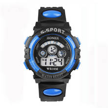 Reloj de pulsera deportivo D30 para hombre, cronógrafo Digital de silicona, resistente al agua, con pantalla LED, alarma de cuarzo y fecha 2024 - compra barato