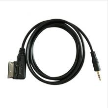 Interface de música ami mmi para 3.5mm macho entrada de áudio aux cabo adaptador para audi vw alta qualidade c45 2024 - compre barato