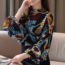 Blusas Mujer De Moda 2021 Print Chiffon Blouse Women Tops Long Sleeve Blouse Women Blusa Feminina Womens Tops And Blouses C489 2024 - buy cheap