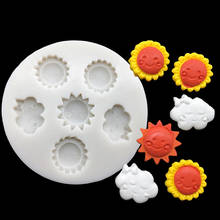 Cartoon Sun Cloud Silicone Sugarcraft Mold Chocolate Cupcake Baking Fondant Cake Decorating Tools 2024 - buy cheap