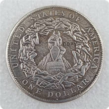 Тип # 1_Hobo никелевая монета 1897-P Morgan Dollar МОНЕТА КОПИЯ БЕСПЛАТНАЯ ДОСТАВКА 2024 - купить недорого