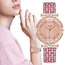 YOLAKO, роскошные женские часы с бриллиантами, браслет, кварцевые часы в полоску, женские повседневные кожаные Наручные часы, женские часы Zegarek Damski 2024 - купить недорого