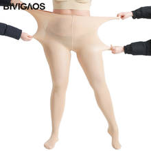 Bivigaos novo tamanho grande feminino gordura linha cintura collants alta elástica sexy meia-calça feminina meias de náilon 2024 - compre barato