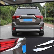 Car styling Fit For Mitsubishi Outlander 2016 2017 2pcs/set Rear Light Strips ABS Chromed Plastic External Taillight Decoration 2024 - buy cheap