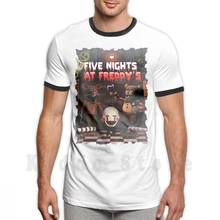 Хлопковая мужская футболка с принтом «сделай сам» и надписью «Five Nights At Five Nights» 2024 - купить недорого