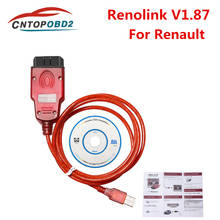 Renolink v1.87 para renault chave codificação uch correspondência obd2 ecu programador airbag obd2 cabos de diagnóstico melhor então renolink 1.52 2024 - compre barato
