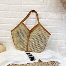 Casual Straw Women Shoulder Bags Woven Handbag Handmade Summer Beach Travel Tote Fashion Exquisite Shopping Bags For Women 2022 2024 - buy cheap