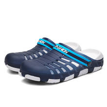 2020 Men Black Garden Casual Aqua Clogs Hot Male Band Sandals Summer Slides Outdoor Beach Swimming Shoes Slippers 2024 - buy cheap
