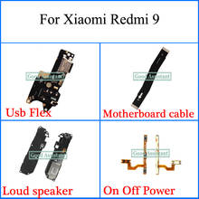 Cable de placa base flexible Usb para Xiaomi Redmi 9, altavoz, encendido y apagado, M2004J19G, M2004J19C 2024 - compra barato