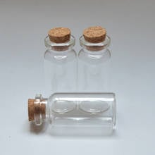 5pcs 10ml Wishing Glass Vial with Cork Stopper Empty 10ml Clear Glass Vials Display Bottle 2024 - buy cheap