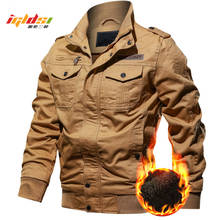 Men's Winter Thermal Military Jacket Thick Casual Jacket Fleece Pilot Jackets Air Force Cargo Coats Jaqueta Plus Size 5XL 6XL 2024 - buy cheap