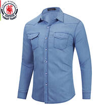 Fredd Marshall-camisa de trabajo con botones para hombre, ropa informal de manga larga, 2021 algodón, lisa, Tops, 100%, novedad de verano, 4005 2024 - compra barato