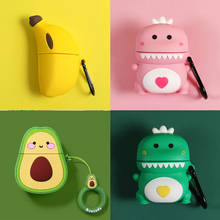 For AirPods Case Airpods 2 Case Silicon Protection Cute Cartoon Banana 3D Animal Headphone Cover for Air Pods Case Funda 2024 - buy cheap