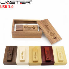 Pen drive usb 3.0 de madeira com logotipo grátis, unidade de memória 4gb 8gb 16gb 32gb 64gb 128gb para casamento, fotografia em u 2024 - compre barato