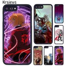 Krajews FullMetal Alchemist Brotherhood Phone Case For iPhone 14 X XR XS 11 12 13 Pro MAX 5 6 7 8 Plus Samsung S21 S22 Ultra 2024 - buy cheap