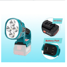 Linterna de luz LED de trabajo portátil, pistola/12W (sin batería, sin cargador), iluminación exterior USB para batería de iones de litio BOSCH de 18V 2024 - compra barato